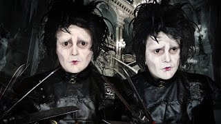 Edward Scissorhands  Wax Free Scars  Makeup Tutorial [upl. by Ohnuj929]