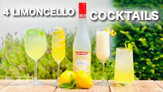 4 LIMONCELLO Cocktails  Cocktail Recipes [upl. by Stilu]