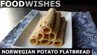 Norwegian Potato Flatbread Lefse  Food Wishes [upl. by Ahsikym]