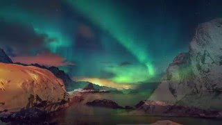 Aurora Borealis Timelapse in 4K  Lofoten  Northern Lights in Norway [upl. by Cleo705]