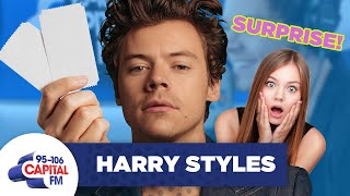 Harry Styles Surprises Super Fan With Tickets To See Him Live 🎟  FULL INTERVIEW  Capital [upl. by Zhang564]