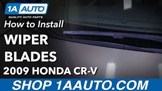 How to Replace Front Windshield Wipers 0714 Honda CRV [upl. by Anatsirhc]