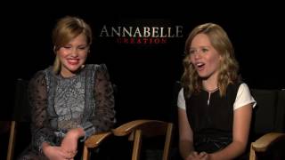 Lulu Wilson and Talitha Bateman quotAnnabelle Creationquot Premiere in Los Angeles [upl. by Yokum]