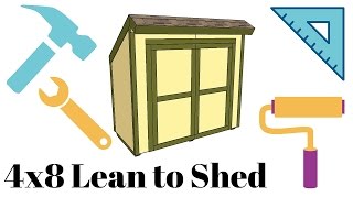 4x8 Lean To Shed Plans [upl. by Humfrey]