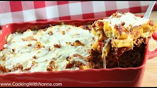 Nonnas Baked Ziti  Rossellas Cooking with Nonna [upl. by Nylehtak408]