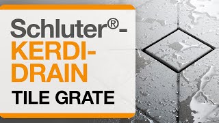 How to Install the Schluter®KERDIDRAIN Tile Grate [upl. by Roslyn653]