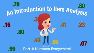 An Introduction to Item Analysis  Number Everywhere [upl. by Sedecrem245]