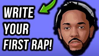 How To Write A Rap Your First Verse In Under 11 Minutes StepByStep [upl. by Kline]