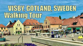 VISBY GOTLAND SWEDEN  ISLAND WALKING TOUR [upl. by Malamud906]