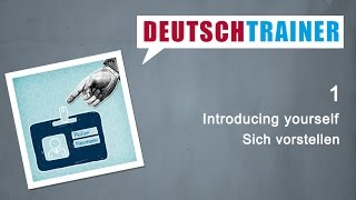 German for beginners A1A2  Deutschtrainer Introducing yourself [upl. by Robinett]