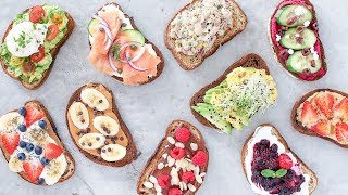 10 Easy and Healthy Breakfast Recipes Toast 10 Ways [upl. by Merlina]