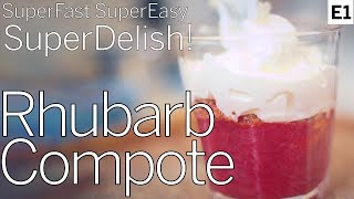 Rhubarb Compote Ridiculously Easy and Delicious Recipe [upl. by Dedric]