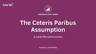 The Ceteris Paribus Assumption  A Level and IB Economics [upl. by Ainollopa]