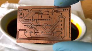 DIY PCB Toner Transfer No Heat amp Etching [upl. by Cyrille]