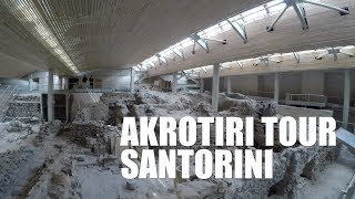 Akrotiri Ruins Full Walk Tour  Santorini Greece  Tourist Destination  Full HD [upl. by Maillil]