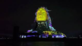 Adiyogi Lights Laser Show  Isha Foundation  Coimbatore [upl. by Lilybel]