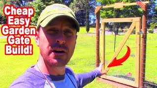 How To Build A Garden Gate with Threshold Easy and Inexpensive [upl. by Enilec]