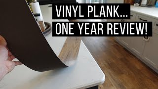 Vinyl Plank Flooring  Review After One Year in Our Home [upl. by Namijneb396]