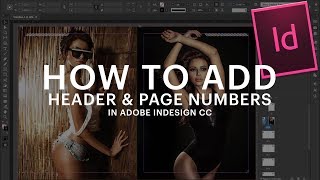 How to Add Header amp Page Numbers in Adobe Indesign CC [upl. by Elolcin755]