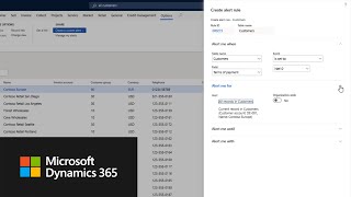 Alert rule options in Dynamics 365 for Finance and Operations [upl. by Iba986]