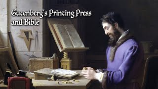 Gutenbergs Printing Press and Bible [upl. by Enimrej]