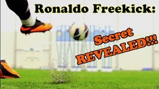 CRISTIANO RONALDO  Knuckle Ball Free Kick Tutorial  The F2 [upl. by Yroc]