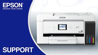 Epson EcoTank ET15000  Wireless Setup Using the Control Panel [upl. by Eanahs]