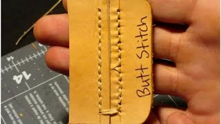 7 Different Ways to Stitch Leather by Hand [upl. by Tak]