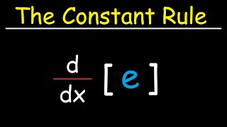 The Constant Rule For Derivatives [upl. by Feldstein]