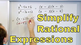 06  Simplifying Rational Expressions in Algebra Part 1 [upl. by Stepha]