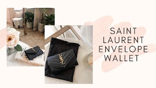 Saint Laurent Small Envelope Wallet Review [upl. by Gladys736]