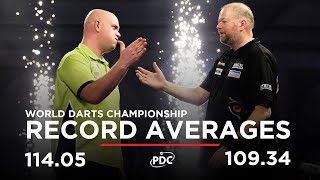 RECORDBREAKING AVERAGES Van Barneveld v Van Gerwen  2017 World Darts Championship [upl. by Candi]