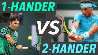 1handed vs 2handed Backhand Which is BETTER [upl. by Essy]