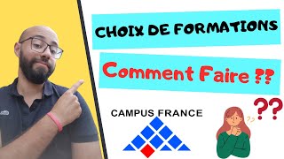 CAMPUS FRANCE Comment faire les bons choix de formations [upl. by Ellasal]