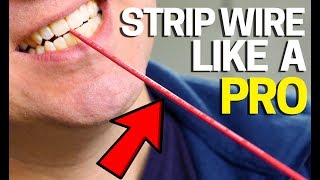 How to Strip Electrical Wire like a Pro 6 Ways [upl. by Hgeilyak]