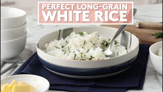 How to Perfectly Cook LongGrain White Rice  Extra Sharp  Real Simple [upl. by Dodi]