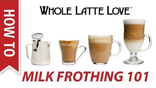 Milk Frothing for Beginners [upl. by Yliak]