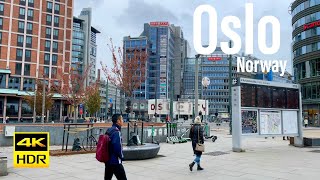 Oslo Norway 4K 60FPSHDR Walking Tour  2021  Tourister Tours [upl. by Odericus673]