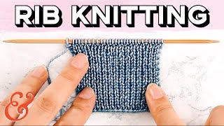 Rib Stitch for Beginners 1x1 and 2x2 Rib [upl. by Shamus]