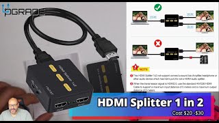 HDMI Splitter 1 in 2 Out [upl. by Airotal813]