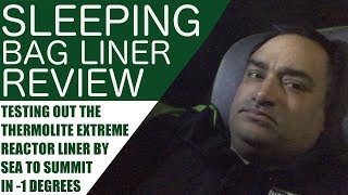 Sea To Summit Thermolite Reactor Extreme Liner Review amp Demonstration  Warm Sleeping Bag Liner [upl. by Collayer841]