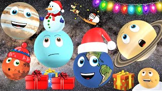 Christmas Planets for Kids  Planet Song [upl. by Wenda]