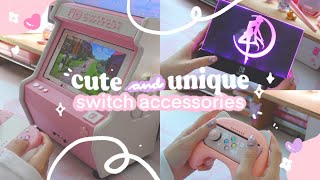 🍓 cute but unnecessary nintendo switch accessories  perf for the aesthetic™ but thats it ♪ [upl. by Pubilis]