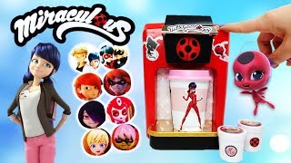 Marinettes Cafe Surprise Toy Coffee Maker with Miraculous Ladybug and Villains [upl. by Fletcher597]