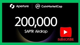 CoinMarketCap  Aperture Finance Airdrop  How To Participate APTR Airdrop  Complete Details [upl. by Faruq]