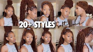 UPDATED HOW TO STYLE SOFT LOCS IN 20 WAYS EASY [upl. by Culver28]