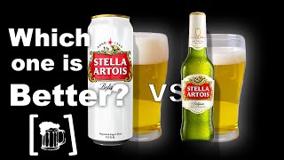 Stella Artois  Can vs Bottle  Which is Better [upl. by Mohr919]