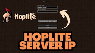 Minecraft Hoplite Server IP Address [upl. by Berni]