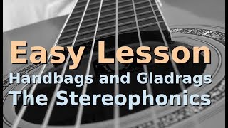 Handbags and Gladrags  Stereophonics  Easy Guitar Lesson  Beginners Acoustic [upl. by Netty]