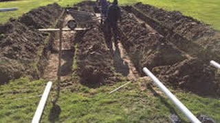 Install Septic System in Leach Field With PVC Pipe  by INFILTRATOR [upl. by Kalina442]